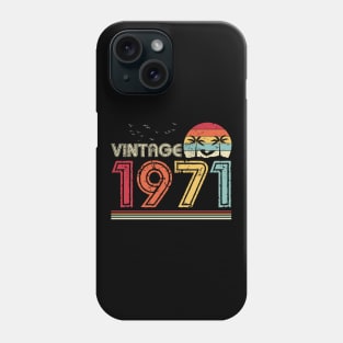 Vintage 1971 Limited Edition 50th Birthday Gift 50 Years Old Phone Case