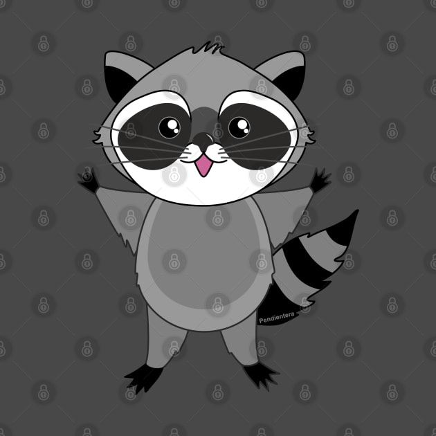 Cute raccoon by Pendientera