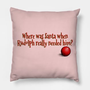 Where was Santa? Pillow