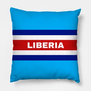 Liberia City in Costa Rican Flag Colors Pillow