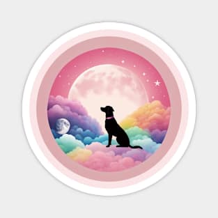 Moon Dog Magnet