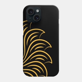 swirl leaf ornament Phone Case