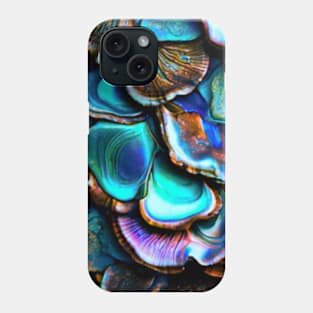 An Aquamarine Shell Texture Desing Phone Case