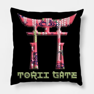 Torii Traditional Japanese Gate Buddhist Symbol 49 Pillow