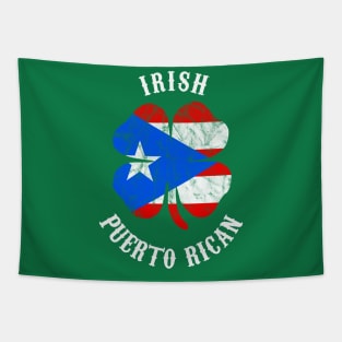 Irish Puerto Rican Pride Shamrock Puerto Rico Flag Boricua St Patricks Day Tapestry