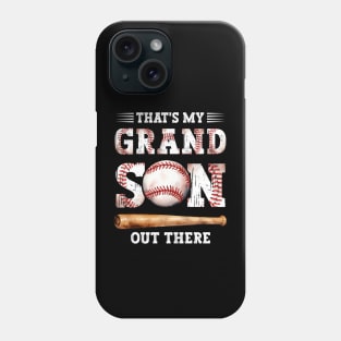 Baseball Grandma That's My Grandson Out There Mother's Day Funny Baseball Grandma Phone Case