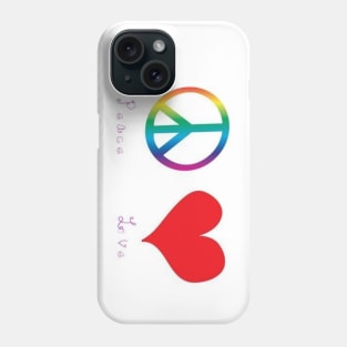 Peace & Love Phone Case