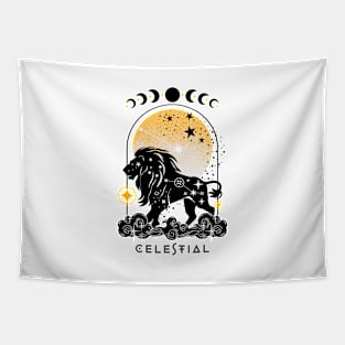 Celestial spirit animal lion Tapestry