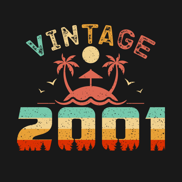 Vintage 2001 Cool Birthday Gift Idea by QualityDesign