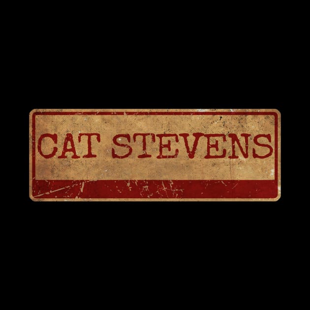 Aliska text red gold retro Cat Stevens by Aliska