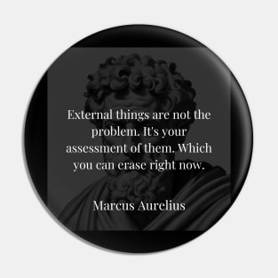 Marcus Aurelius's Liberation: The Power of Perception Over External Challenges Pin