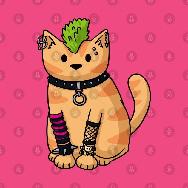 Punk Cat by Doodlecats 