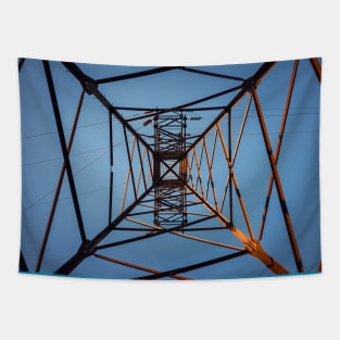 underneath electric pole Tapestry