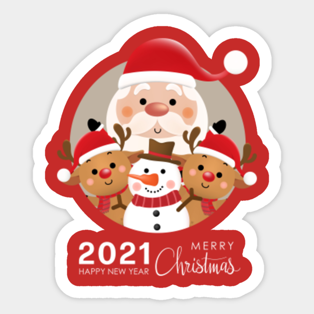 Merry Christmas And Happy New Year Cute Santa Claus 21 Merry Christmas And Happy New Year Cu Sticker Teepublic Merry Christmas And Happy New Year Cute Santa Claus 21 Merry Christmas And Happy New Year Cu Sticker Teepublic