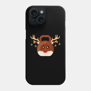 Christmas Gym Workout Reindeer Kettlebell For Gym Lover Phone Case