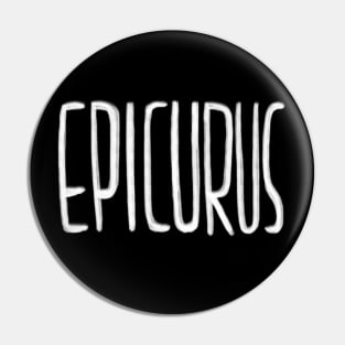 Philosophy, Epicurus. Greek philosopher. Pin