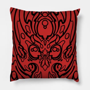 Abstract Mech Skull Pillow