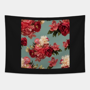 Just Flowers on Sage Repeat 5748 Tapestry