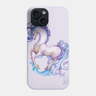 Fairy Pony, Watercolor drawing Phone Case