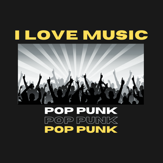 I Love Music Pop Punk by Eighteen Plus