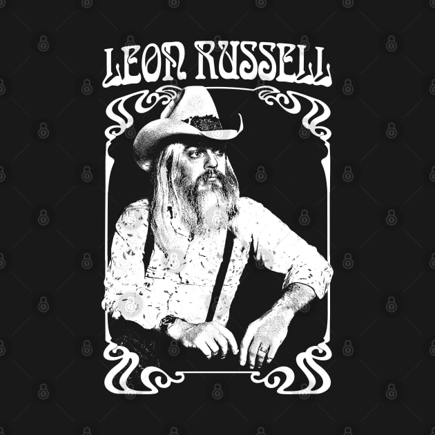 Leon Russell /// Retro 1970s Fan Design by DankFutura