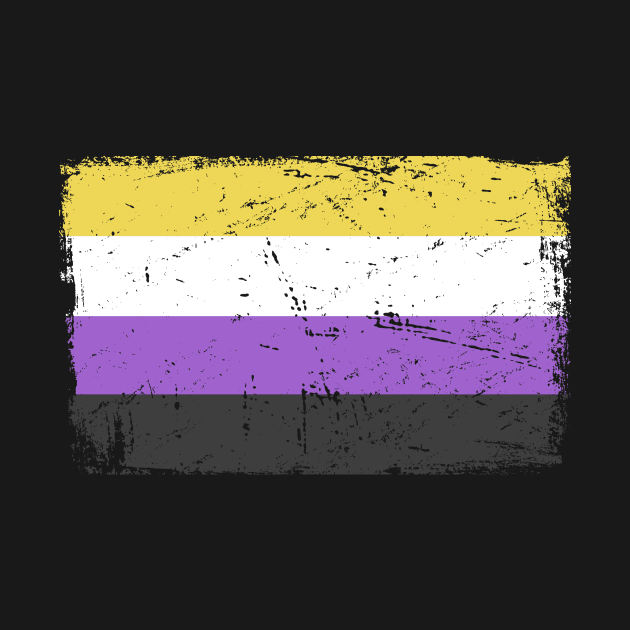 Non-Binary Pride Flag | Gender Identity Genderqueer by MeatMan