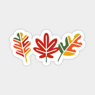 Colorful Autumn Leaves Magnet