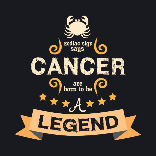 cancer, born legend by ThyShirtProject - Affiliate