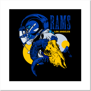 Rams helmet on high Art Board Print by elcarnero