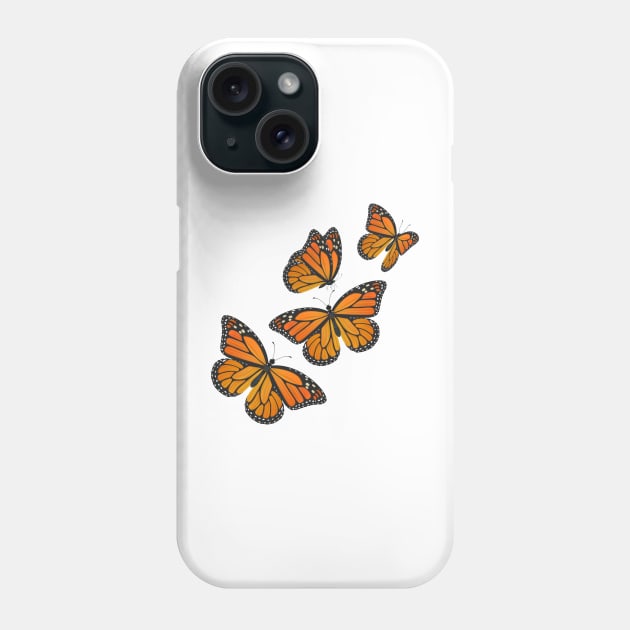 Monarch Butterflies Phone Case by Melon Street