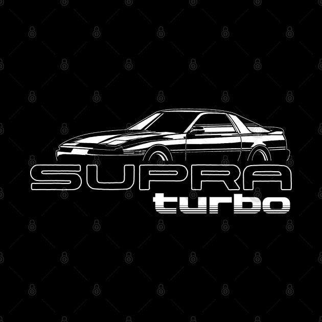 Mk3 Toyota Supra Turbo (White) by thesupragoddess