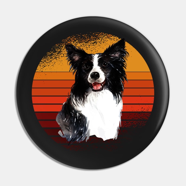 Vintage Border collie sunset, dog, dogs, puppy, sheepdog, collie mom gifts Pin by laverdeden