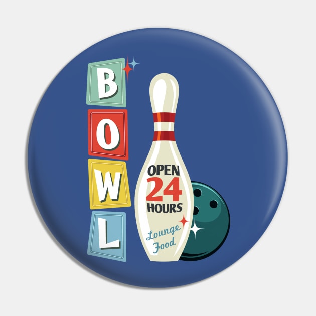 Retro Bowling Pin by SWON Design