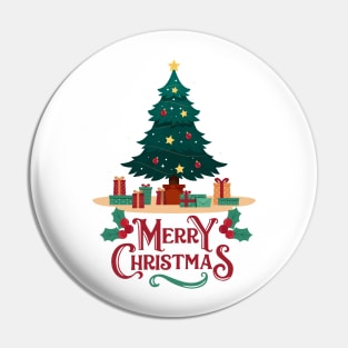 Wishing a Merry Christmas Pin