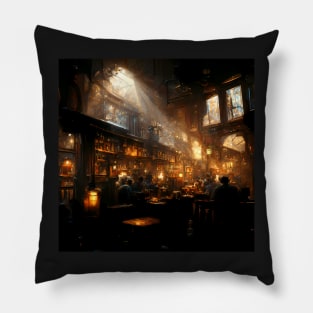 Cosy Dark Pub Pillow