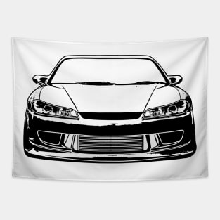 Nissan Silvia S15 Sketch Art Tapestry