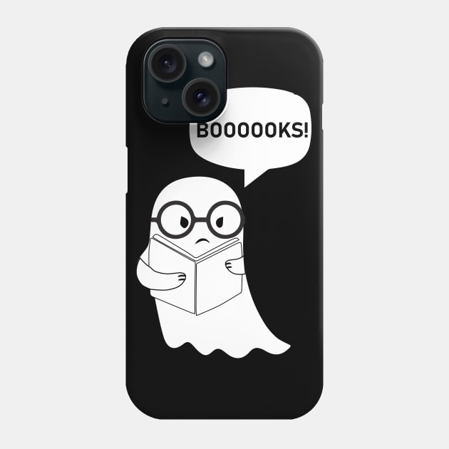 Funny Book Reading Cute Halloween Ghost Book Lovers Costume Phone Case by mrsmitful01