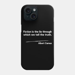 Albert Camus Typography Quote Phone Case