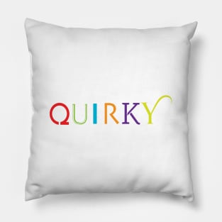 Quirky Type: Quirky Pillow