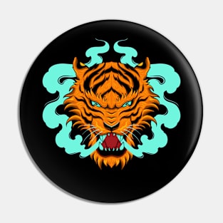 tiger green smoke Pin