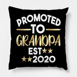Promoted To Grandpa Est 2020 Pillow
