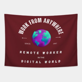 Digital Nomad - Work From Anywhere Tapestry