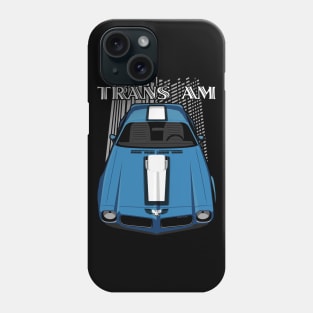 Pontiac Transam 1972 - Blue and White Phone Case