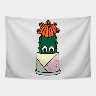 Cute Cactus Design #239: Hybrid Cactus In Nice Soft Pot Tapestry