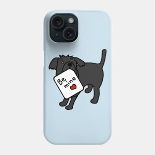 Cute Dog says Be Mine this Valentines Day Phone Case