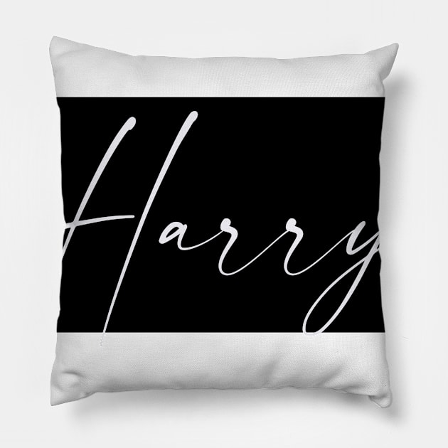 Harry Name, Harry Birthday Pillow by flowertafy