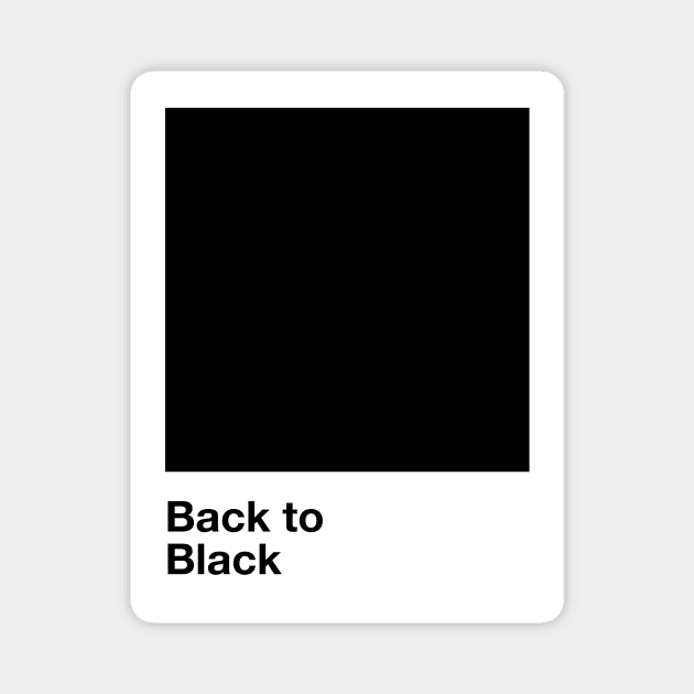 Pantone Back to Black Magnet by Perezzzoso