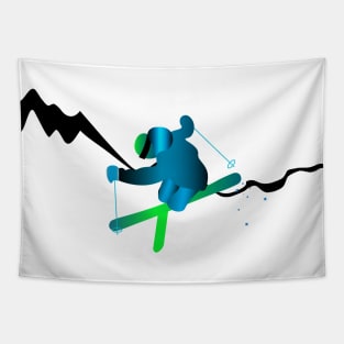 Ski jumping Tapestry