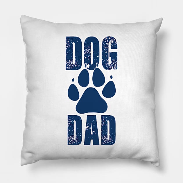 Dog Dad - Dog Lover Pillow by art_by_suzie