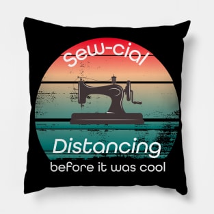 Sew-cial Distancing before it was cool with a Sewing Machine Pillow